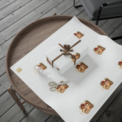 V Legend Beauty Santa Nice List Luxury Wrapping Paper