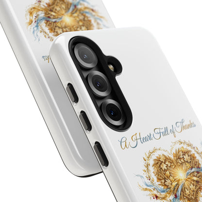 A Heart Full of Thanks Samsung Case | Thanksgiving Christian Gift | V Legend Beauty