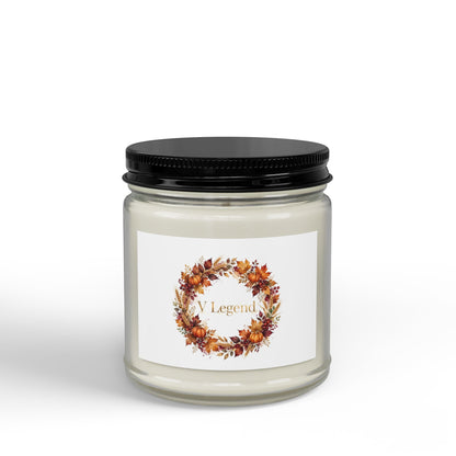 V Legend Beauty Thanksgiving Harvest Wreath Candle