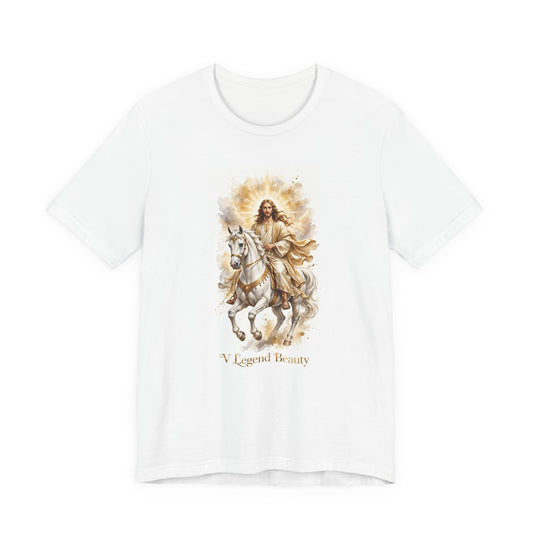 V Legend Beauty Jesus White Horse T-Shirt