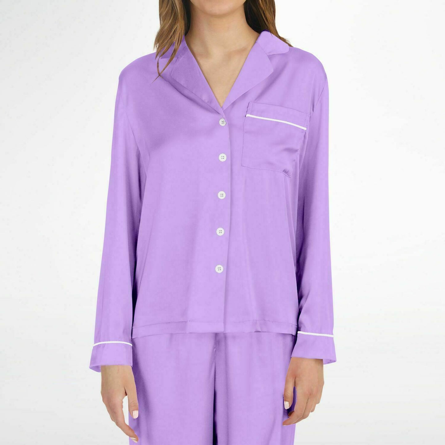 V Legend Women's Satin Pajamas - Luxury Purple (Mother Love 6 Colors)