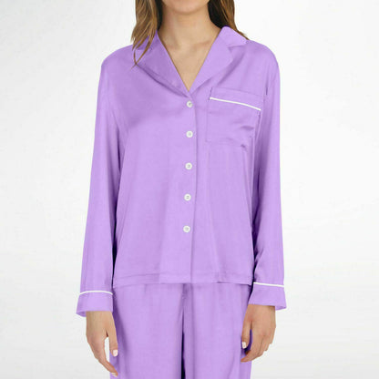 V Legend Women's Satin Pajamas - Luxury Purple (Mother Love 6 Colors)