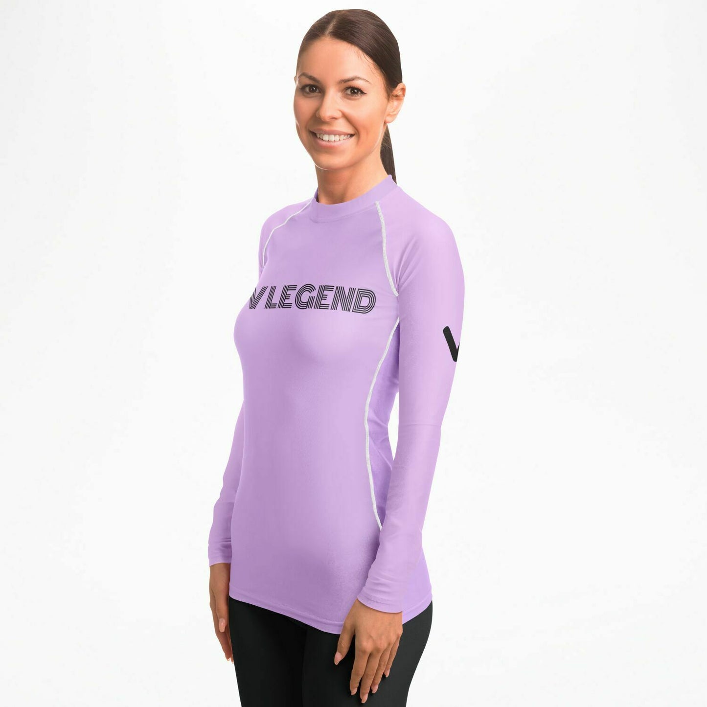 V legend 2024 Women's Rashguard - Light Pruple