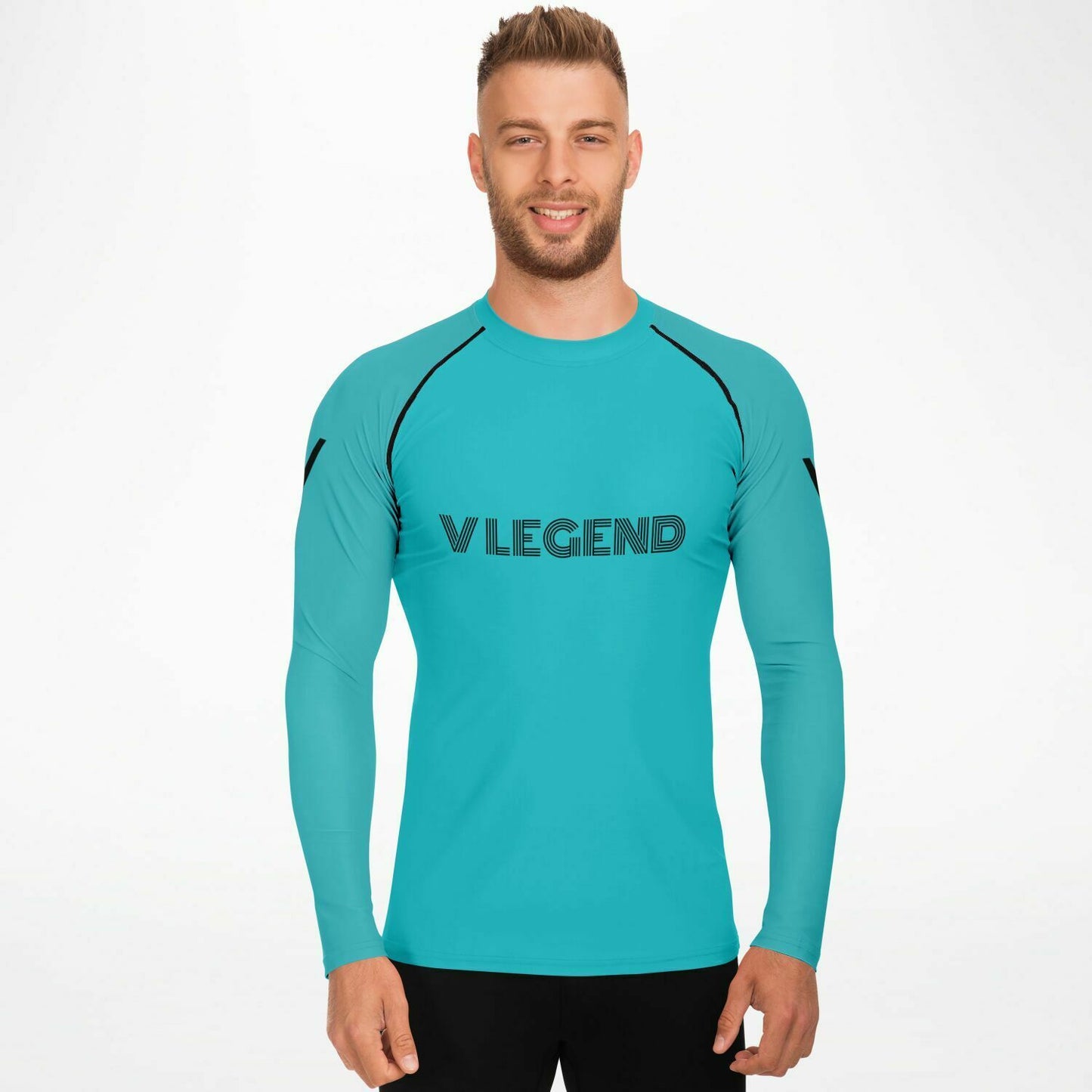 V Legend 2024 Men's Sports Handsome Rashguard - Light Green