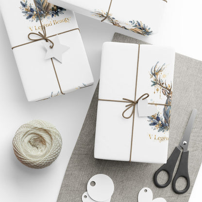V Legend Beauty Reindeer Luxury Wrapping Paper