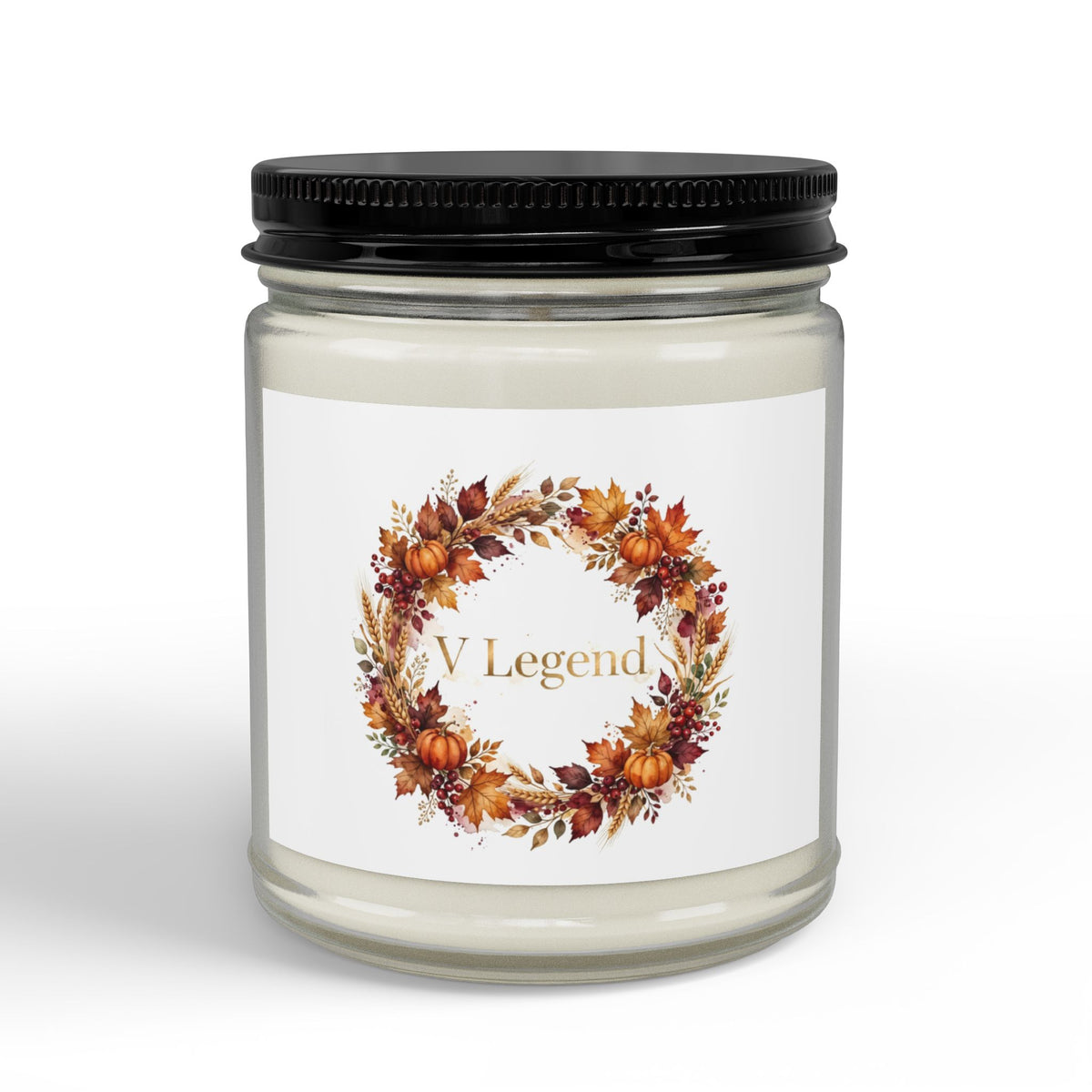 V Legend Beauty Thanksgiving Harvest Wreath Candle