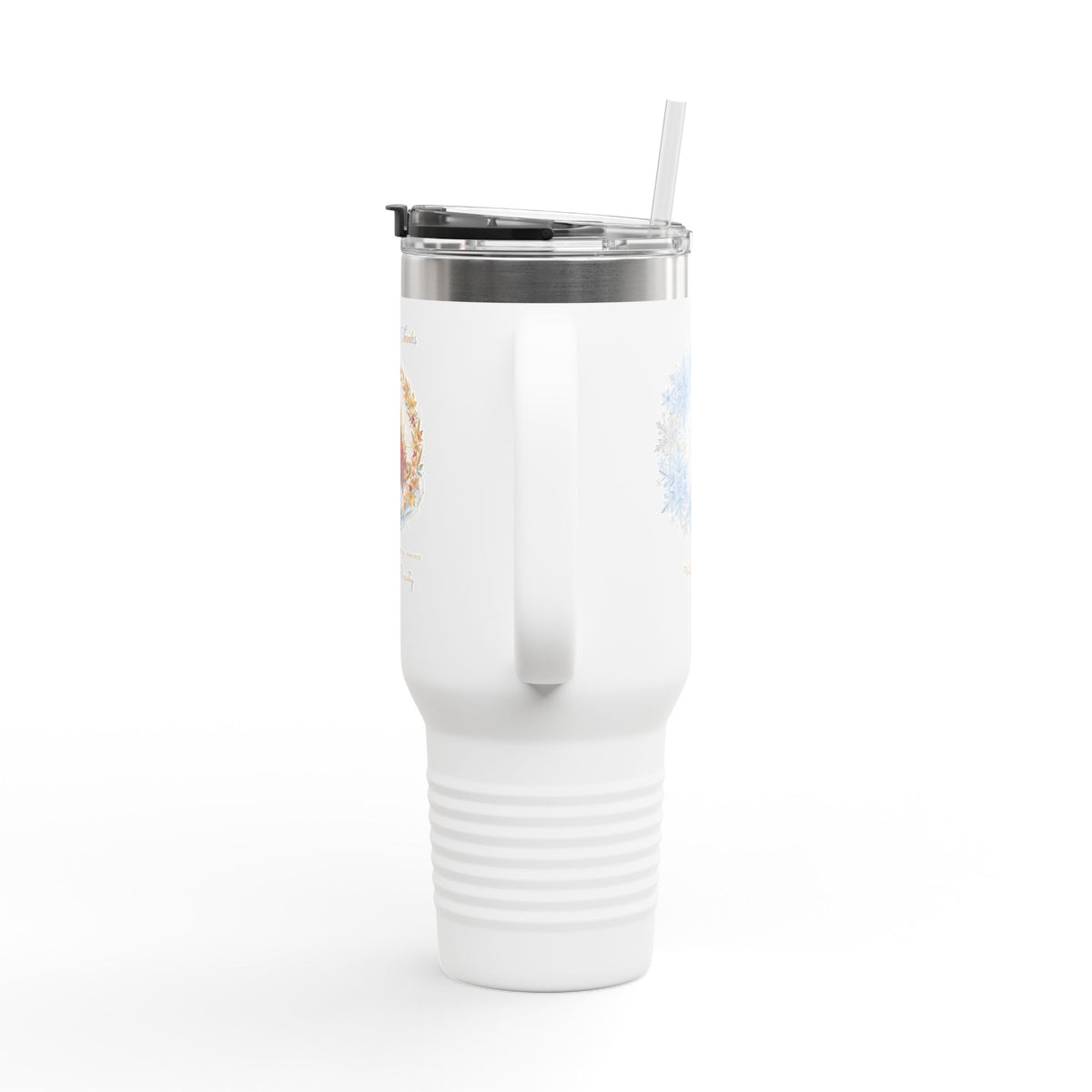 Thanksgiving 40oz Tumbler | Overflow with Thanks Christian Travel Tumbler | V Legend Beauty