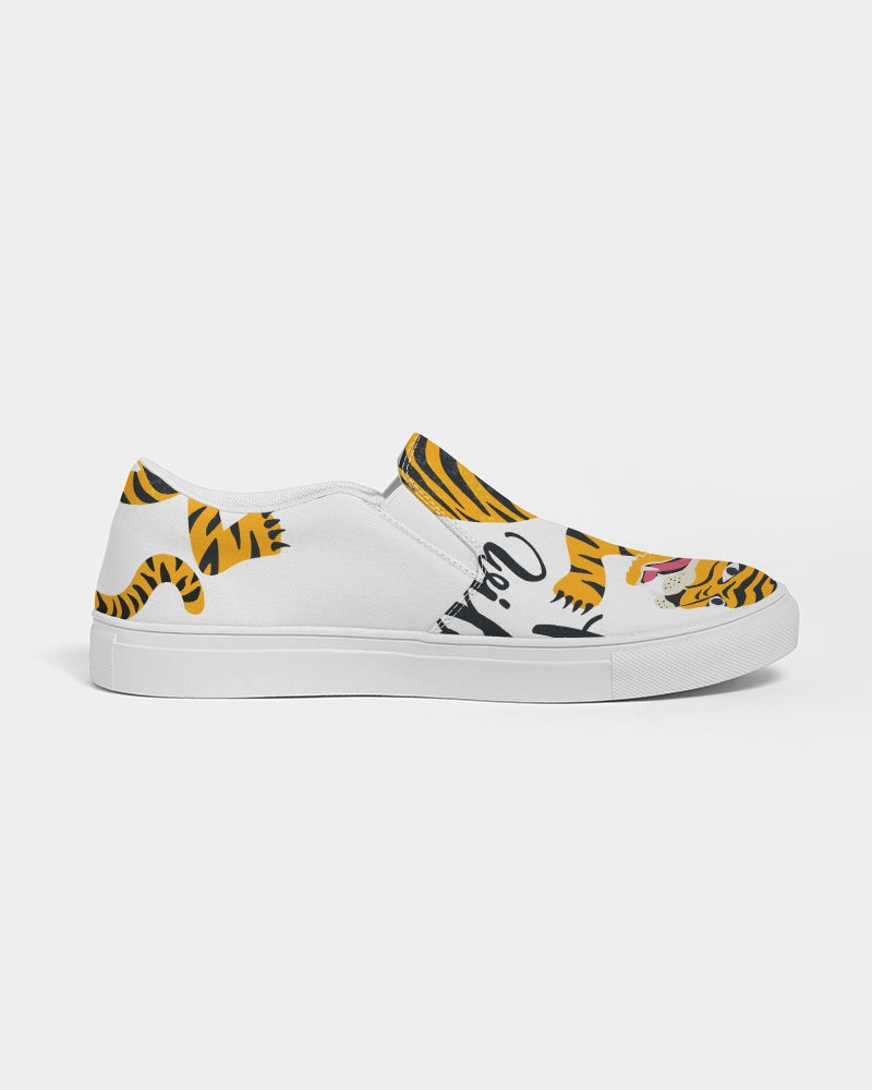 V Legend Tiger Images Women's Slip-On Canvas Shoe