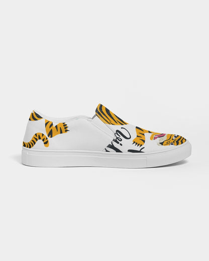 V Legend Tiger Images Women's Slip-On Canvas Shoe