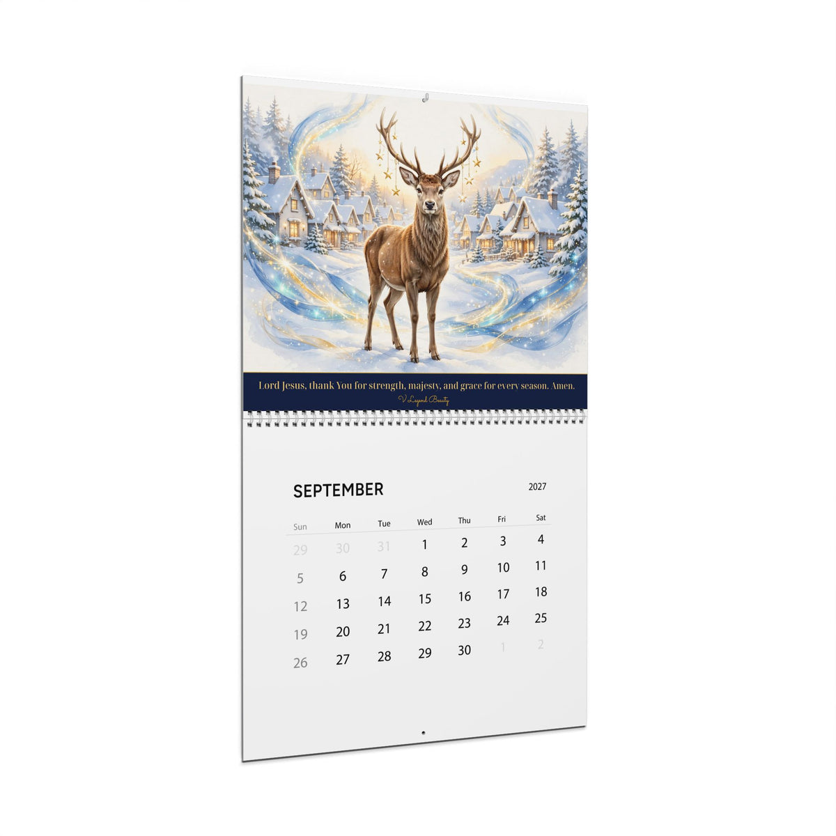 2027 Wall Calendar | Couture Animal Art Calendar | V Legend Beauty