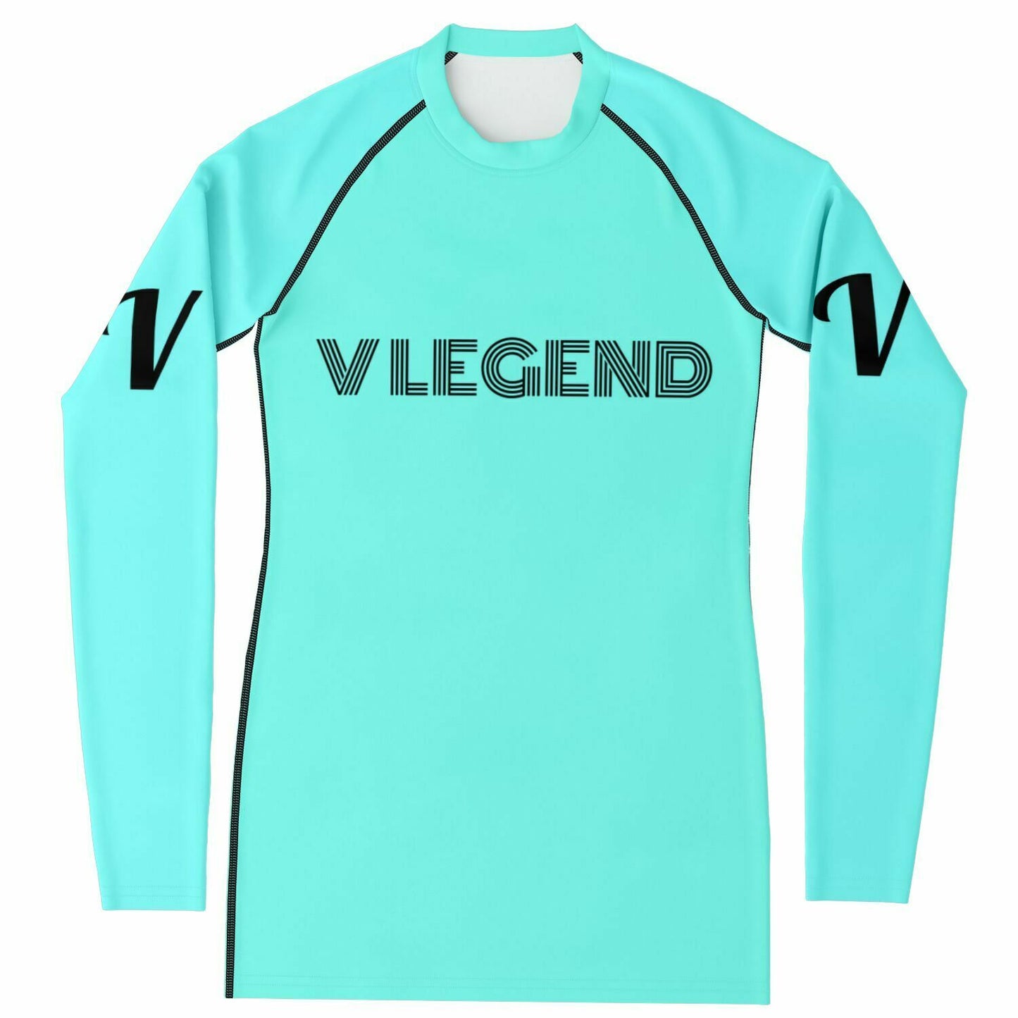 V Legend 2024 Women's Sports Rashguard - Baby Green Colors