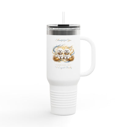 Thanksgiving 40oz Tumbler | Thankful for You Christian Travel Tumbler | V Legend Beauty