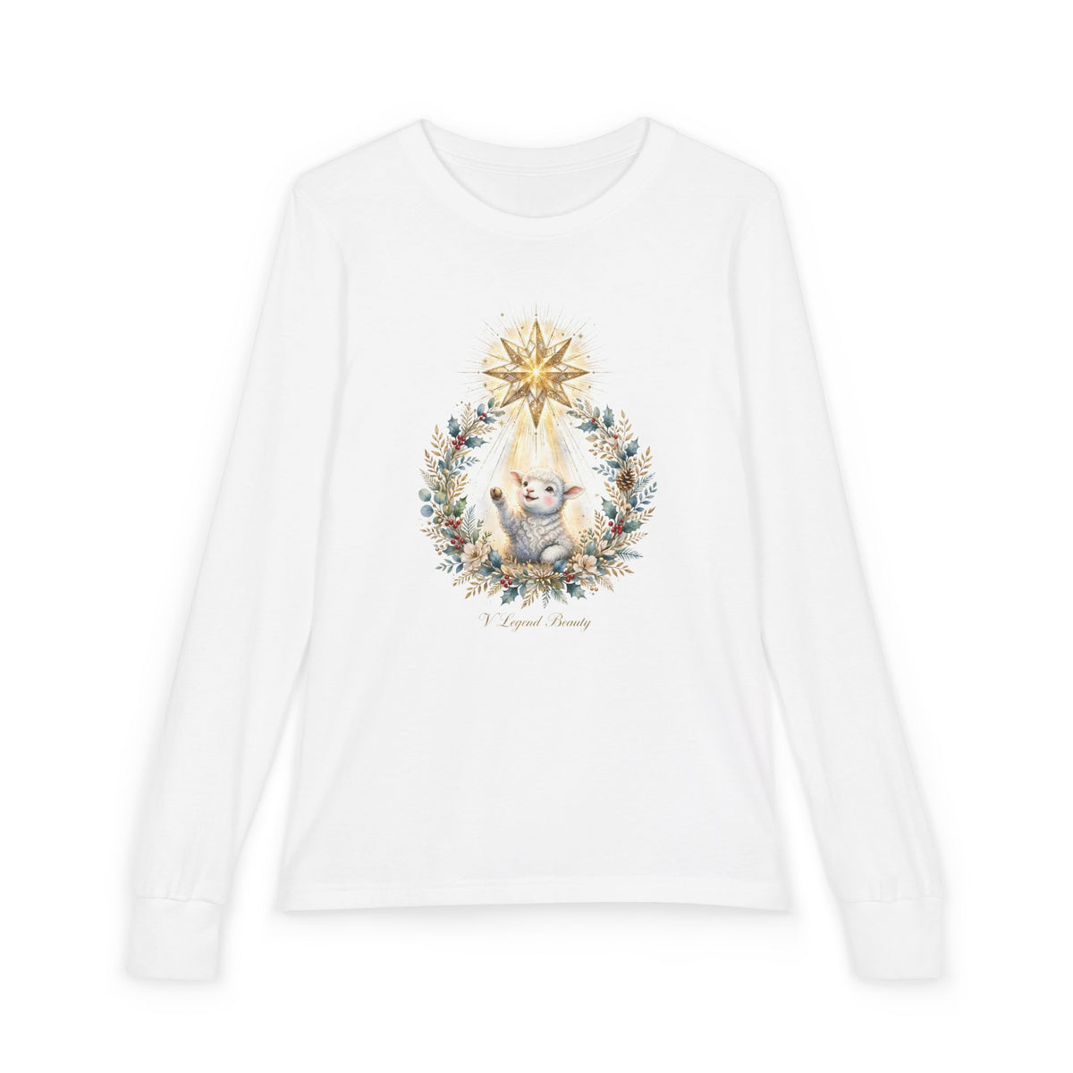 Bethlehem Star Lamb Brother Long Sleeve Kids T-Shirt