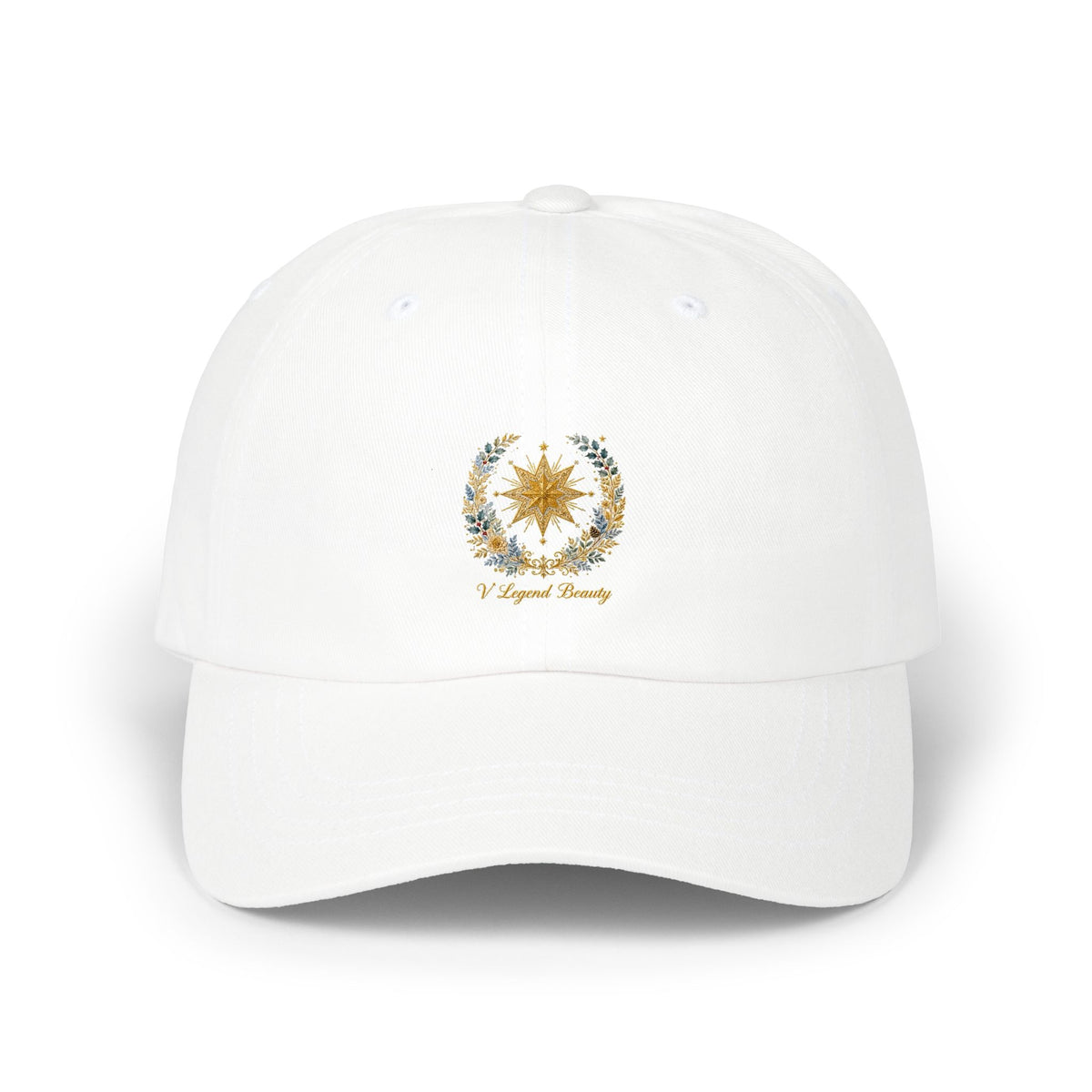 V Legend Beauty Embroidered Bethlehem Star Hat