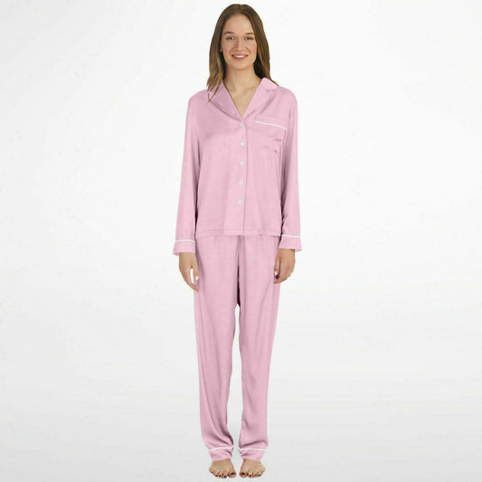 V Legend Women's 2024 Satin Pajamas - Little Pinky (Mother Love 6 Colors)