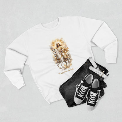 V Legend Beauty Jesus White Horse Sweatshirt