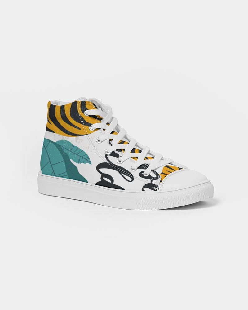 V Legend Tiger Images Men's Hightop Canvas Shoe