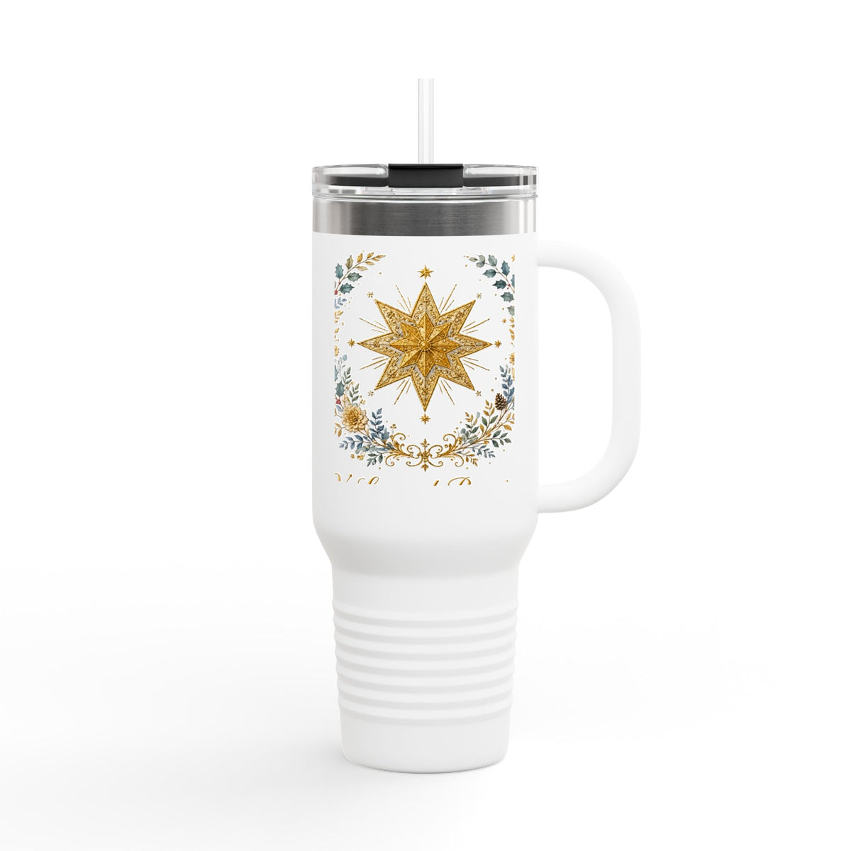 V Legend Beauty Bethlehem Star Tumbler – White 40oz