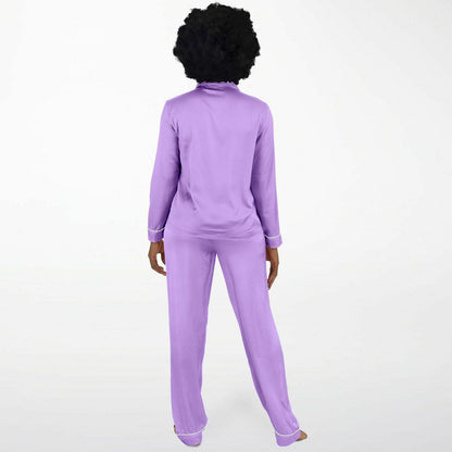 V Legend Women's Satin Pajamas - Luxury Purple (Mother Love 6 Colors)