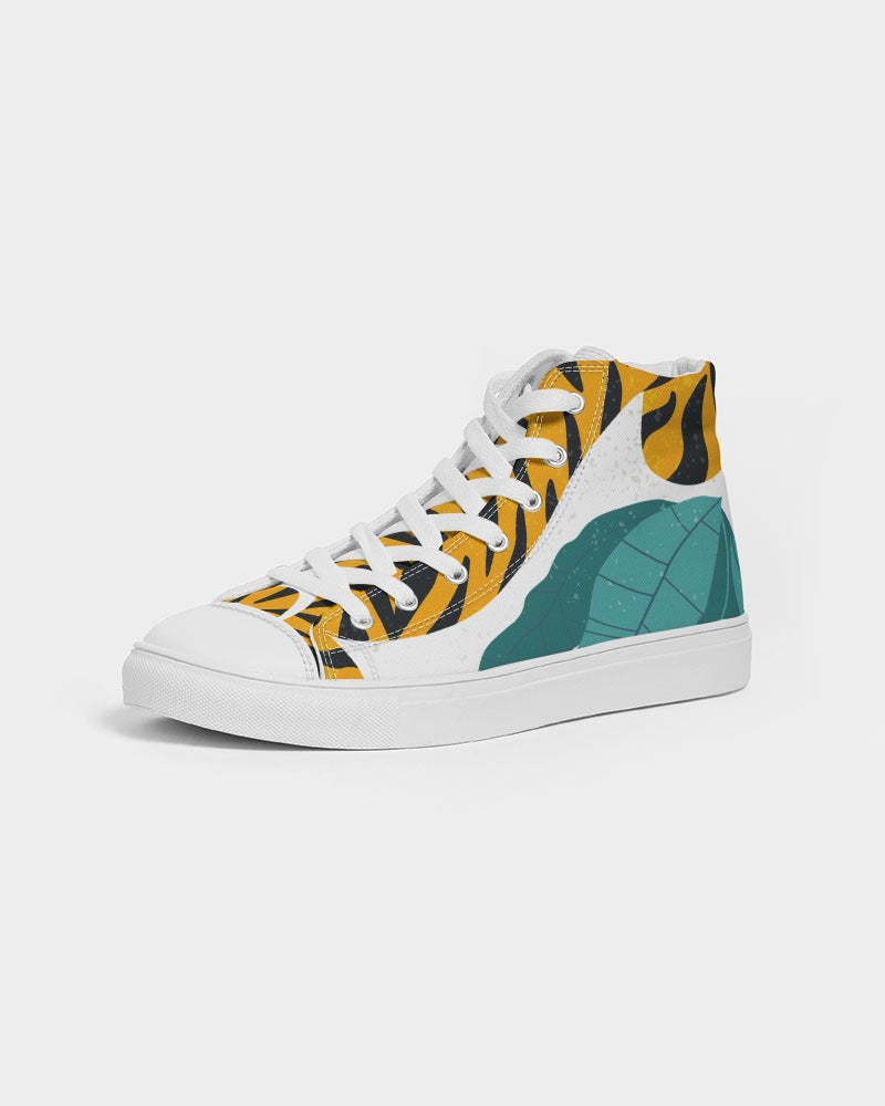 V Legend Tiger Images Men's Hightop Canvas Shoe