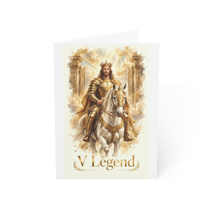 V Legend Beauty | Golden Armor Jesus Greeting Card