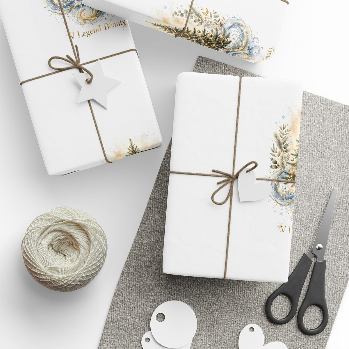 V Legend Beauty Christmas Tree Luxury Wrapping Paper
