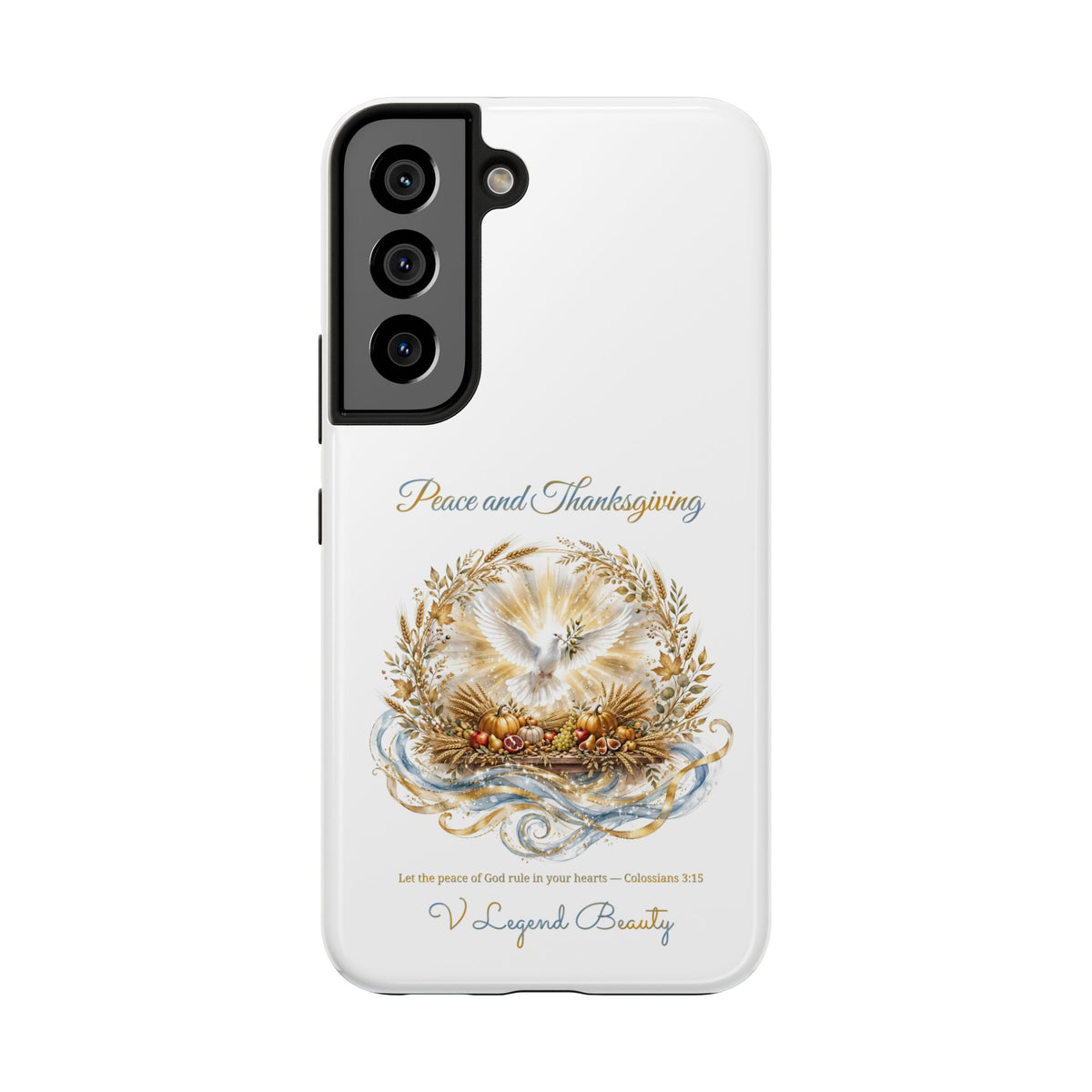 Peace and Thanksgiving Phone Case | Thanksgiving Christian Gift | V Legend Beauty