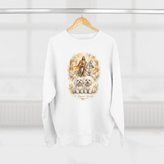 V Legend Beauty Thanksgiving Two Dogs Holiday Sweatshirt