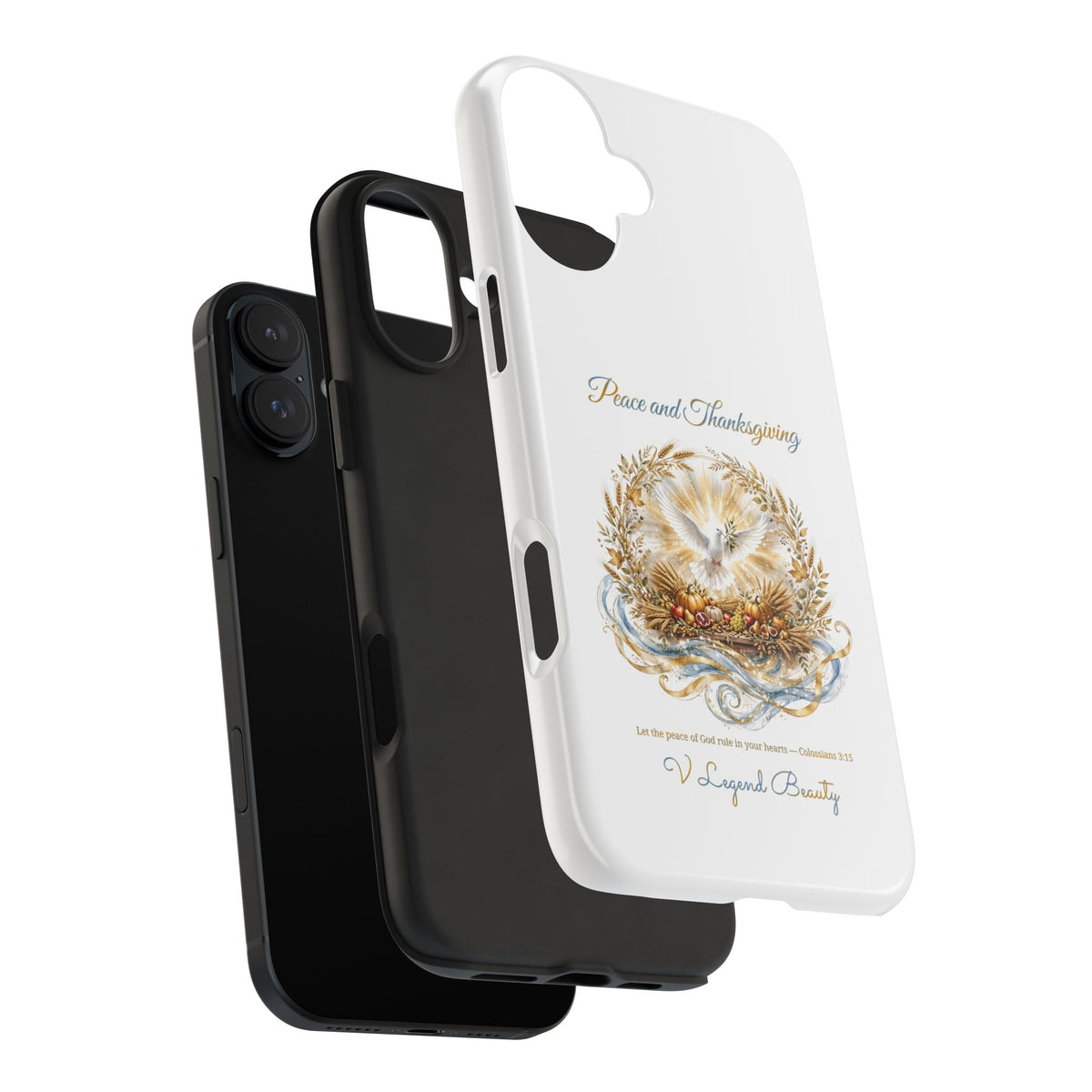 Peace and Thanksgiving Phone Case | Thanksgiving Christian Gift | V Legend Beauty