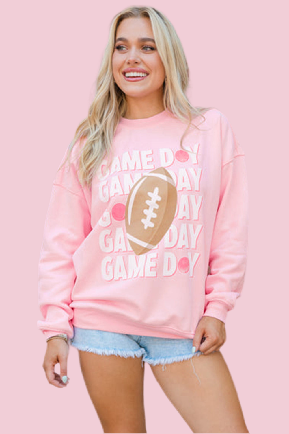 V Legend GAME DAY Rugby Football Graphic Pullover Sweatshirt