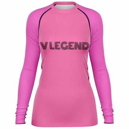 V Legend 2024 Women's Gym Rashguard -Light Pink