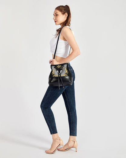 V Legend NYC Stylist  Mini Drawstring Bucket Bag