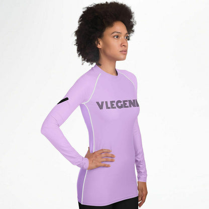 V legend 2024 Women's Rashguard - Light Pruple