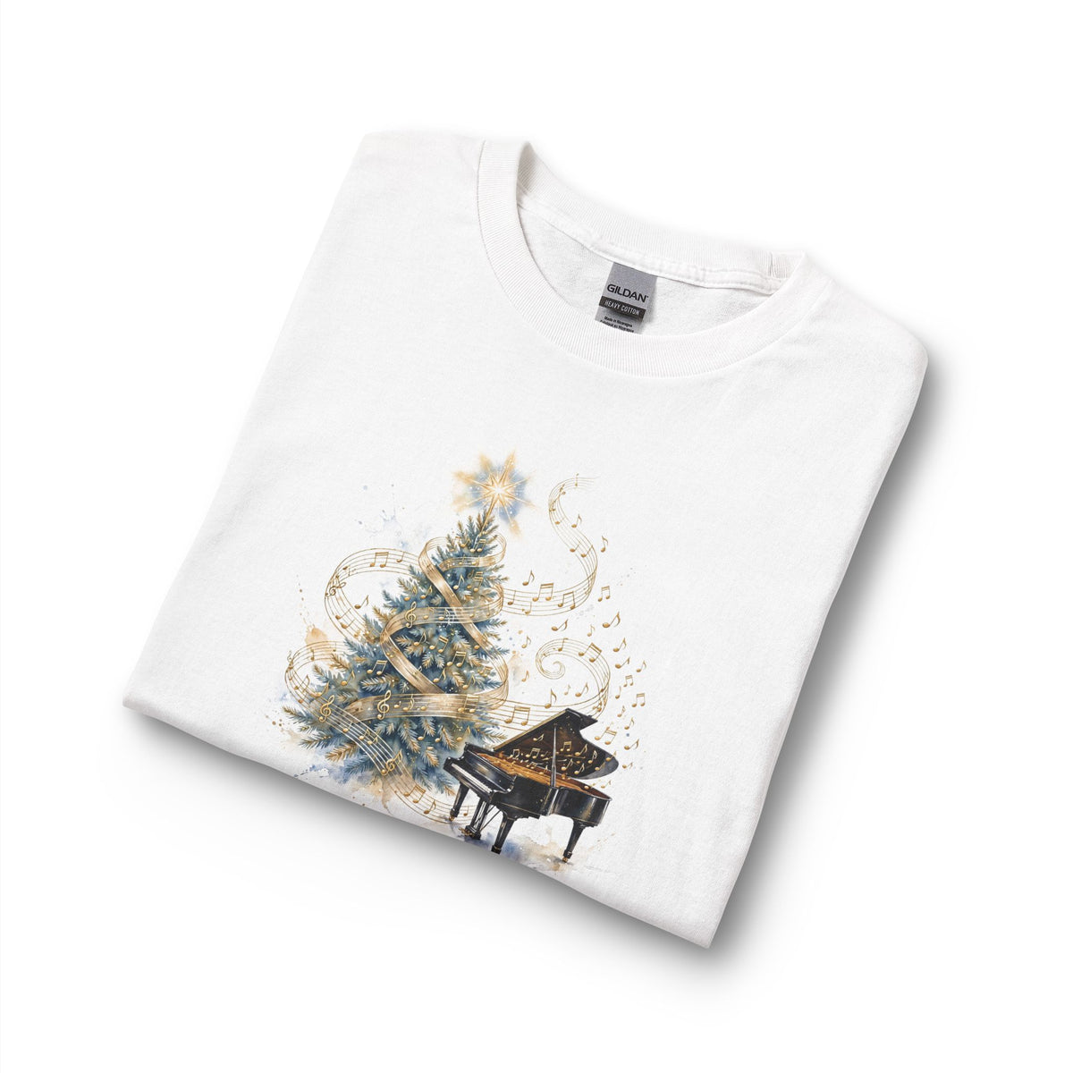 Christian Christmas Long Sleeve Shirt | Rockin' Around the Christmas Tree White Graphic Tee | V Legend Beauty