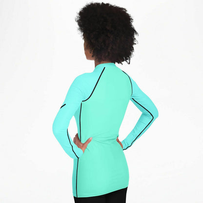 V Legend 2024 Women's Sports Rashguard - Baby Green Colors