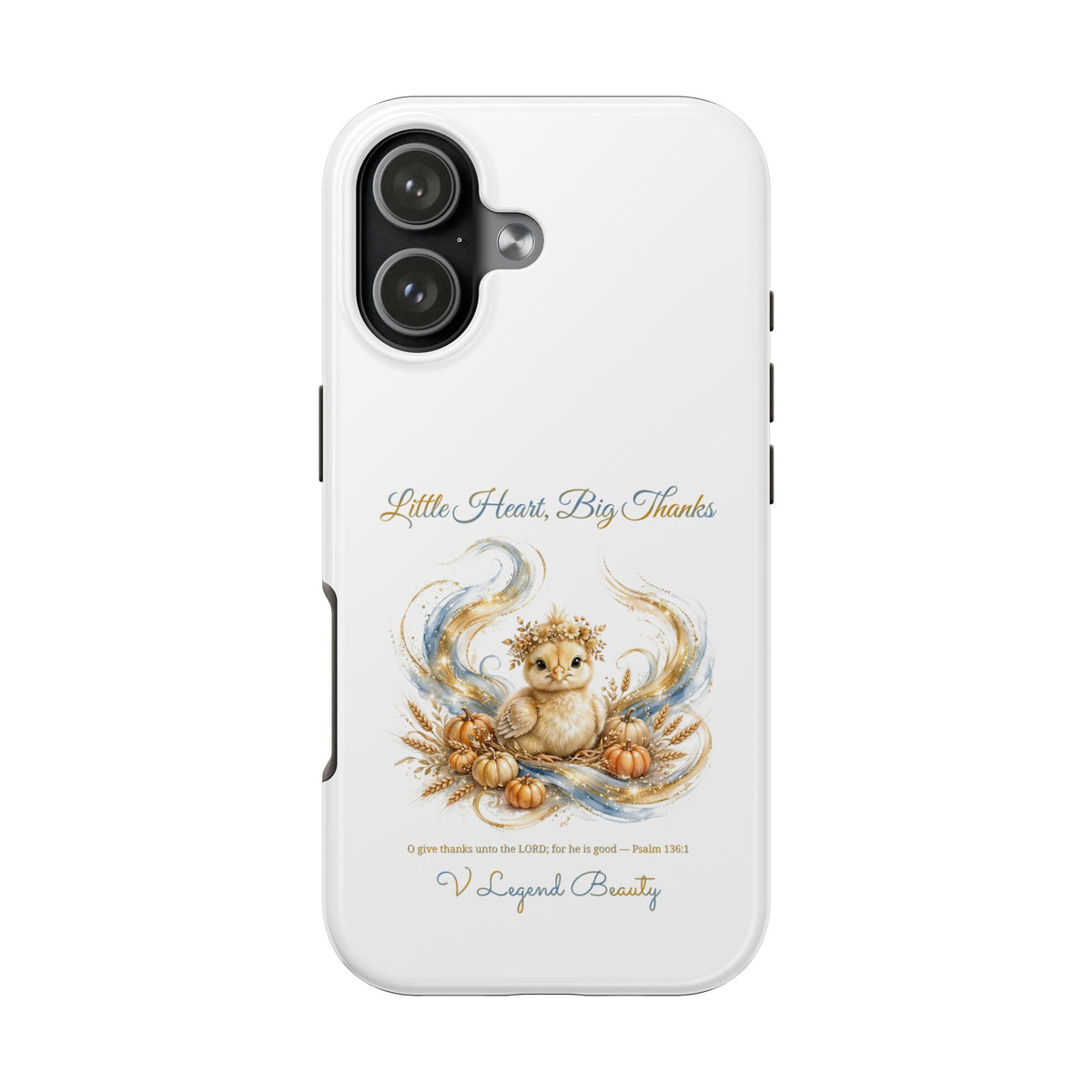 Little Heart, Big Thanks Phone Case | Thanksgiving Christian Gift | V Legend Beauty