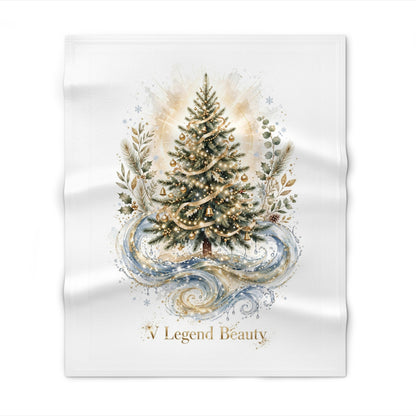 V Legend Beauty White Christmas Christian Blanket – Christmas Tree Water Cozy Throw