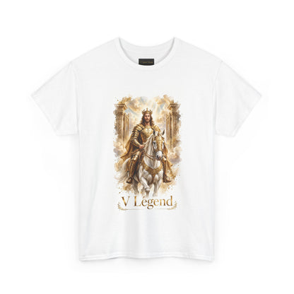 White Short Sleeve Gildan 5000 Crowned Jesus