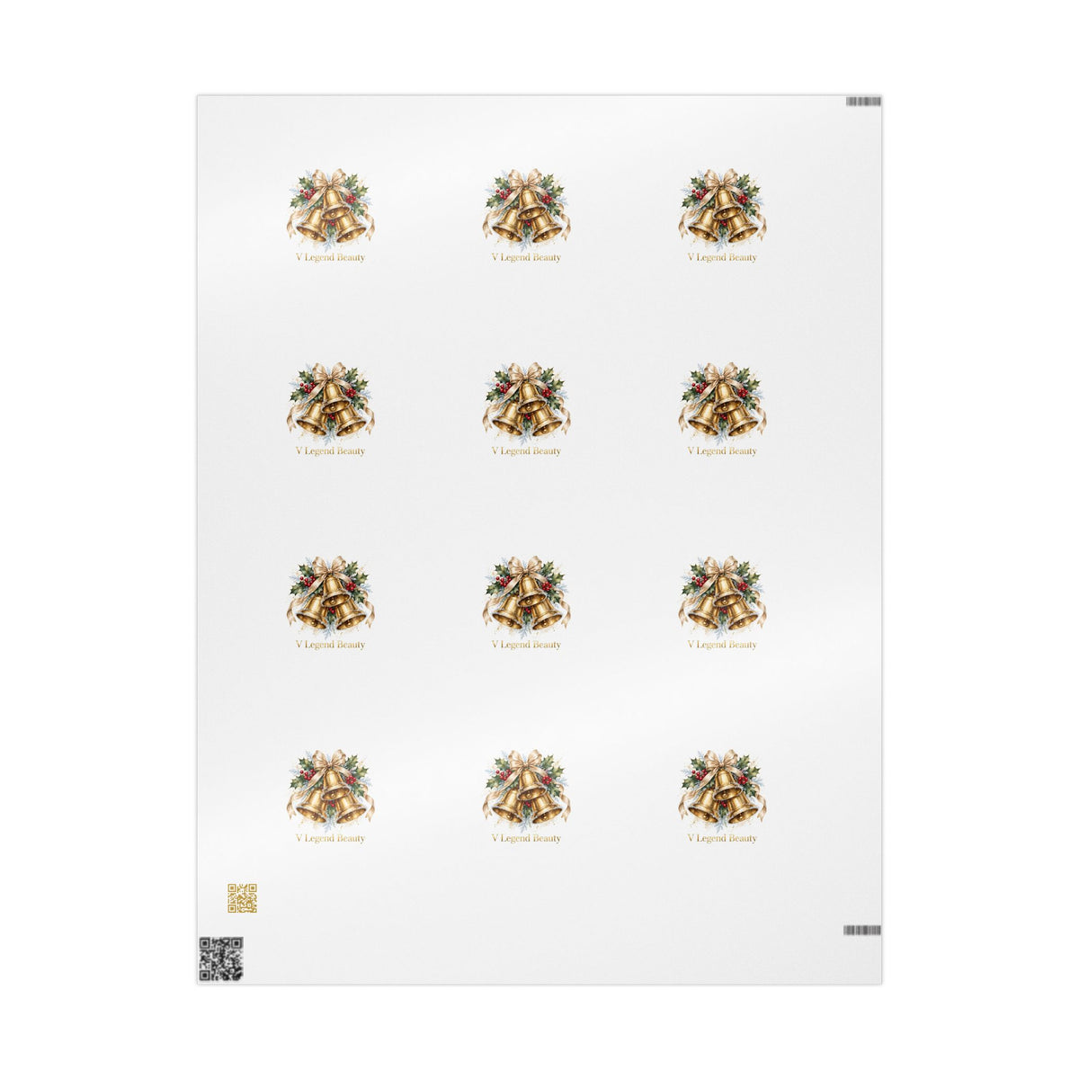 V Legend Beauty Golden Bells Luxury Wrapping Paper
