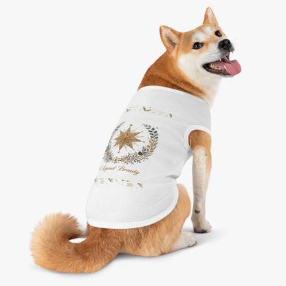 V Legend Beauty Christmas Print Pet Tank Top