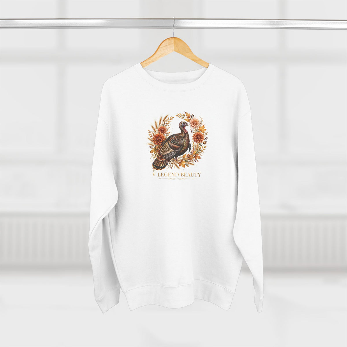 V Legend Beauty Thanksgiving Golden Turkey Sweatshirt