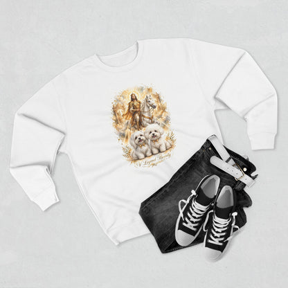 V Legend Beauty Thanksgiving Two Dogs Holiday Sweatshirt