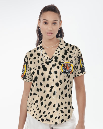 V Legend 2025 V Women’s Satin Short Sleeve Pajama Top
