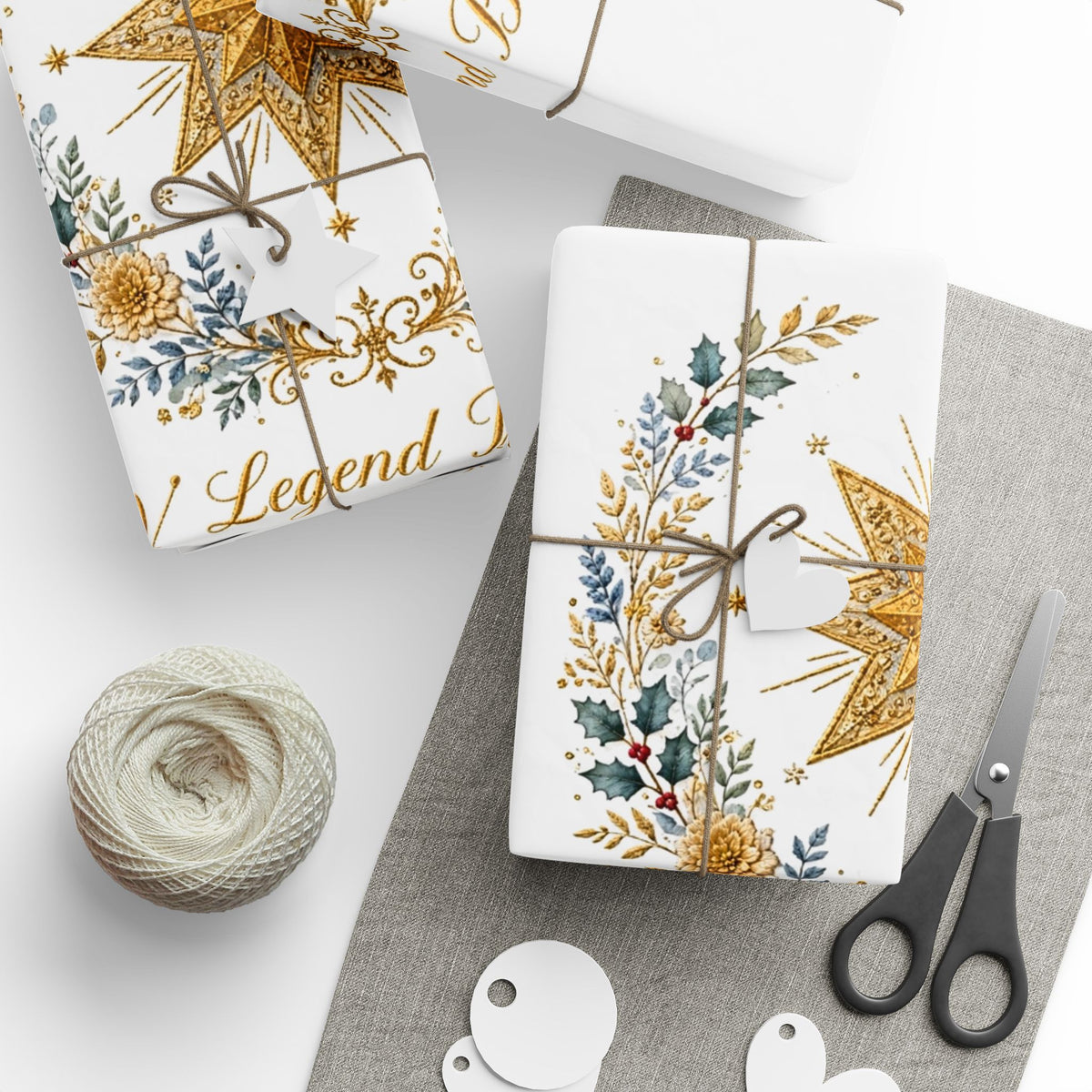 V Legend Beauty Star of Bethlehem Luxury Wrapping Paper