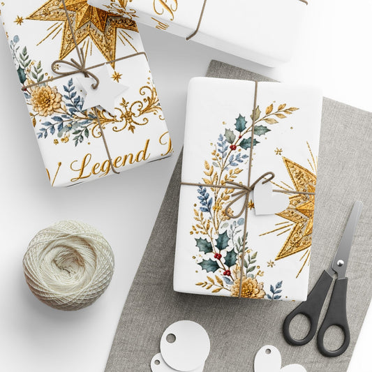 V Legend Beauty Star of Bethlehem Luxury Wrapping Paper