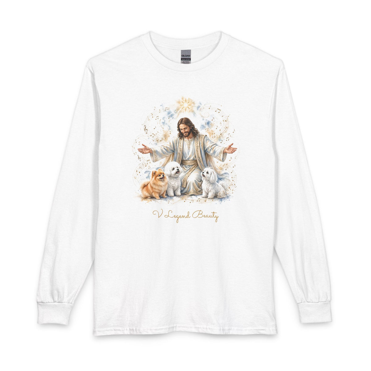 Charlie Amore Kingking with Jesus Long Sleeve – White