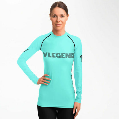 V Legend 2024 Women's Sports Rashguard - Baby Green Colors