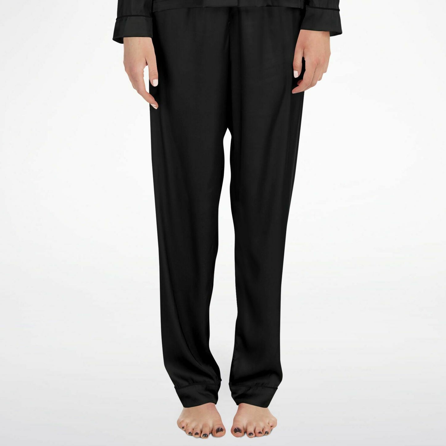 V Legend Women's Satin Pajamas - Luxury Black (Mother Love 6 Colors)