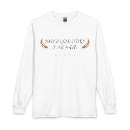 V Legend Beauty Under Gold Wings I Am Safe Long Sleeve