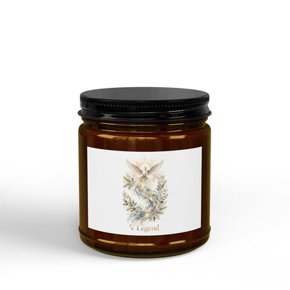 V Legend Beauty Thanksgiving White Horse Turkey Candle